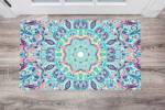 Bohemian Folk Art Ethnic Mandala Design #1 Floor Sticker