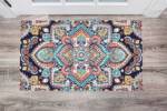 Bohemian Folk Art Ethnic Mandala Design #4 Floor Sticker
