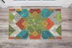 Bohemian Folk Art Ethnic Mandala Patchwork Pattern Floor Sticker