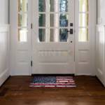 American Flag on Bricks Floor Sticker