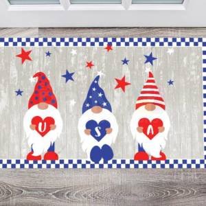 Little USA Patriot Gnomes Floor Sticker