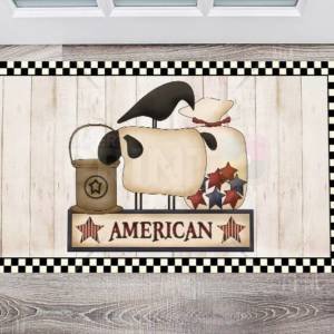 Prim Country USA American Design #7 Floor Sticker