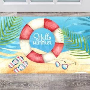 Beautiful Summer Holiday Design #2 Floor Sticker