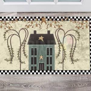 Primitive Country Folk Design #20 - Home Prim Home Floor Sticker