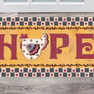 Primitive Country Folk Design #13 - Hope Floor Sticker