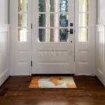 Beautiful White Peacocks Floor Sticker