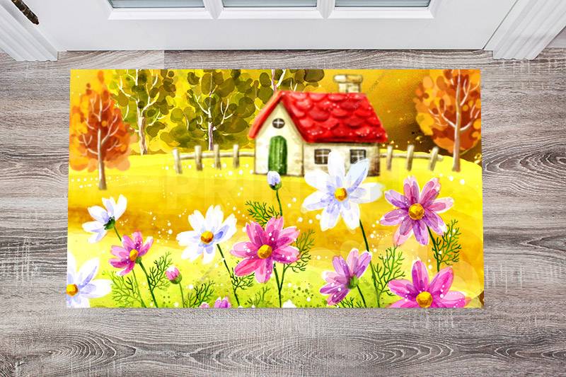 Little Cute Cottage Floor Sticker