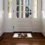 Cute Puppy and Flower Boot Floor Sticker