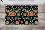 Bohemian Folk Batik Ethnic Flowers #5 Floor Sticker