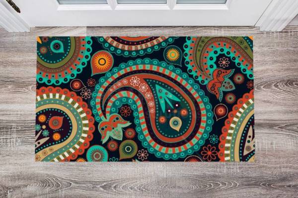 6731-bohemian-folk-art-ethnic-paisley-design-8-floor-sticker-decor Bohemian Folk Art Ethnic Paisley Design #8 Floor Sticker
