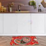 Bohemian Folk Art Ethnic Paisley Design #16 Floor Sticker