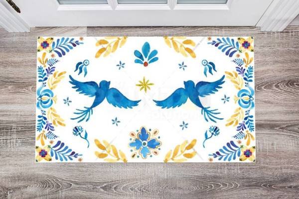 Beautiful Ethnic Bohemian Folk Talavera Pattern #1 Floor Sticker