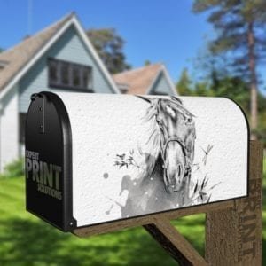 Beautiful Native Horse Decorative Curbside Farm Mailbox Cover