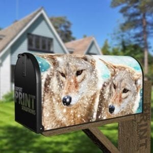 Winter Wolves Decorative Curbside Farm Mailbox Cover