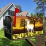 1064-glowing-white-deer-rural-mailbox-magnetic-cover Glowing White Deer Decorative Curbside Farm Mailbox Cover