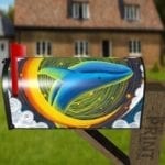 1074-fairytale-whales-2-curbside-mailbox-vinyl-cover Fairytale Whales #2 Decorative Curbside Farm Mailbox Cover