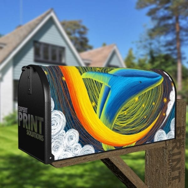 1074-fairytale-whales-2-farm-mailbox-magnetic-cover Fairytale Whales #2 Decorative Curbside Farm Mailbox Cover