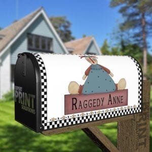 Primitive Country Raggedy Anne Decorative Curbside Farm Mailbox Cover