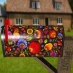 Beautiful Hungarian Folk Motifs #2 Decorative Curbside Farm Mailbox Cover