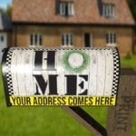 1227-prim-country-home-sign-farm-mailbox-reflective-cover Prim Country HOME Sign Decorative Curbside Farm Mailbox Cover