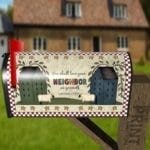 Prim Country Saltbox Houses - You Shall Love Your Neighbor as Yourself Decorative Curbside Farm Mailbox Cover