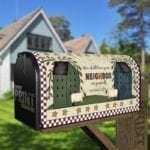 Prim Country Saltbox Houses - You Shall Love Your Neighbor as Yourself Decorative Curbside Farm Mailbox Cover
