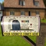 Prim Country Saltbox House #2 - Home is Where the Heart is Decorative Curbside Farm Mailbox Cover