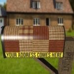 Primitive Country Homespun Pattern Decorative Curbside Farm Mailbox Cover