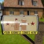 1354-cute-primitive-country-gingerbread-man-couple-2-visions-of-gingerbread-dance-in-my-head-farm-mailbox-reflective-cover Cute Primitive Country Gingerbread Man Couple #2 - Visions of Gingerbread - Dance in my Head Decorative Curbside Farm Mailbox Cover