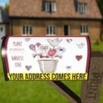 Cute Country Patchwork Design #3 - Plant Kindness Harvest Love Decorative Curbside Farm Mailbox Cover