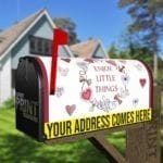 Cute Country Patchwork Design #2 - Enjoy Little Things Decorative Curbside Farm Mailbox Cover