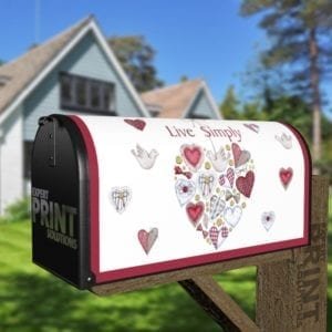 Cute Country Patchwork Design #1 - Live Simply Decorative Curbside Farm Mailbox Cover