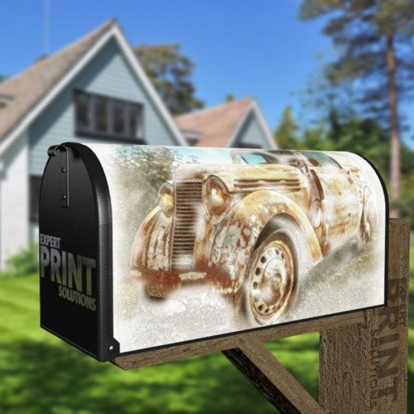 Beautiful Old Car #1 Decorative Curbside Farm Mailbox Cover