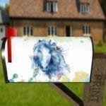 Beautiful Native Watercolor Style Horse Decorative Curbside Farm Mailbox Cover