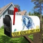 Beautiful Native Watercolor Style Horse Decorative Curbside Farm Mailbox Cover