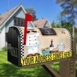 Cute Italian Chef - Today's Menu - Take it or Leave it Decorative Curbside Farm Mailbox Cover