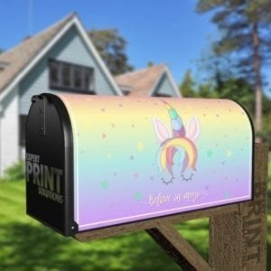 Believe in Magic Unicorn - Believe in Magic Decorative Curbside Farm Mailbox Cover