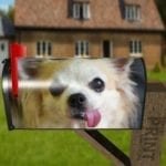 Puppy Tongue Out #2 Decorative Curbside Farm Mailbox Cover