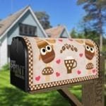 Coffee Lover Owl #14 - First I Drink The Coffee Then I Do The Thing Decorative Curbside Farm Mailbox Cover