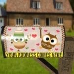 Coffee Lover Owl #11 - I Heart Coffee Decorative Curbside Farm Mailbox Cover