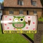 Coffee Lover Owl #7 - I Heart Coffee Decorative Curbside Farm Mailbox Cover