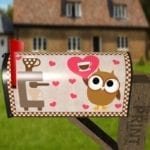 Coffee Lover Owl #6 Decorative Curbside Farm Mailbox Cover