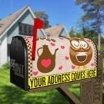 Coffee Lover Owl #4 Decorative Curbside Farm Mailbox Cover