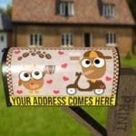 Coffee Lover Owl #2 Decorative Curbside Farm Mailbox Cover