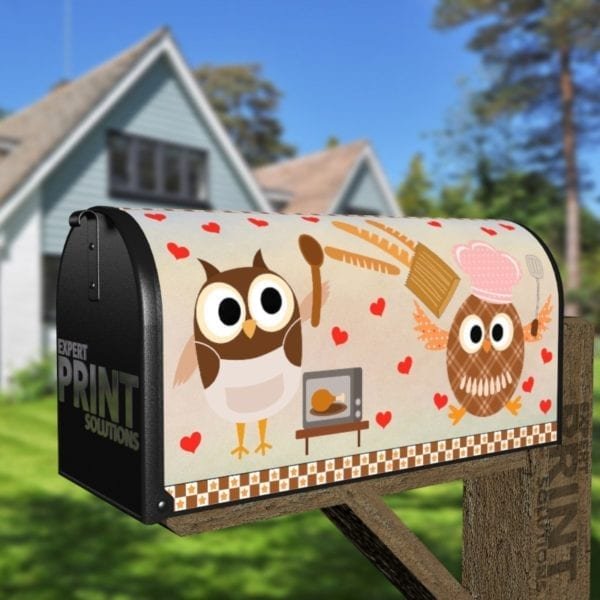Cooking Owl #10 Decorative Curbside Farm Mailbox Cover