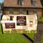 Coffee Design - Morning Coffee - But First, Coffee - Coffee is Always a Good Idea Decorative Curbside Farm Mailbox Cover