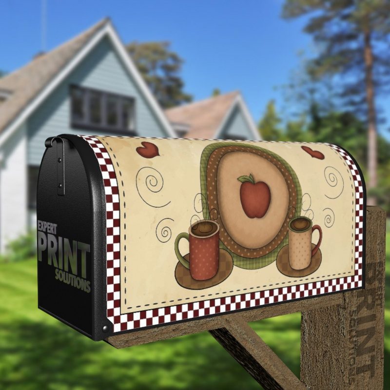 Wake Up and Smell the Coffee Decorative Curbside Farm Mailbox Cover