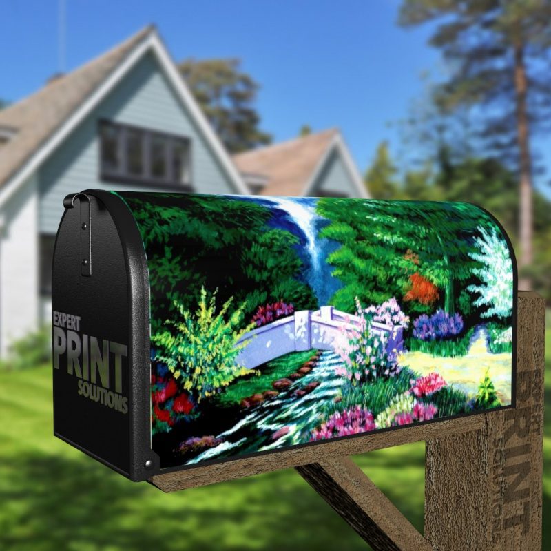 Little Country Bridge Decorative Curbside Farm Mailbox Cover