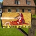Brown and White Stallion Decorative Curbside Farm Mailbox Cover