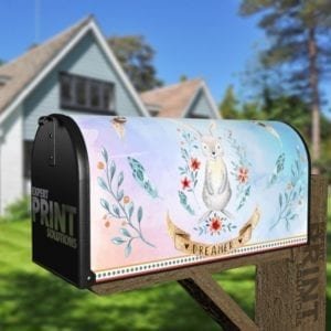 Cute Ethnic Bunny - Dreamer Decorative Curbside Farm Mailbox Cover